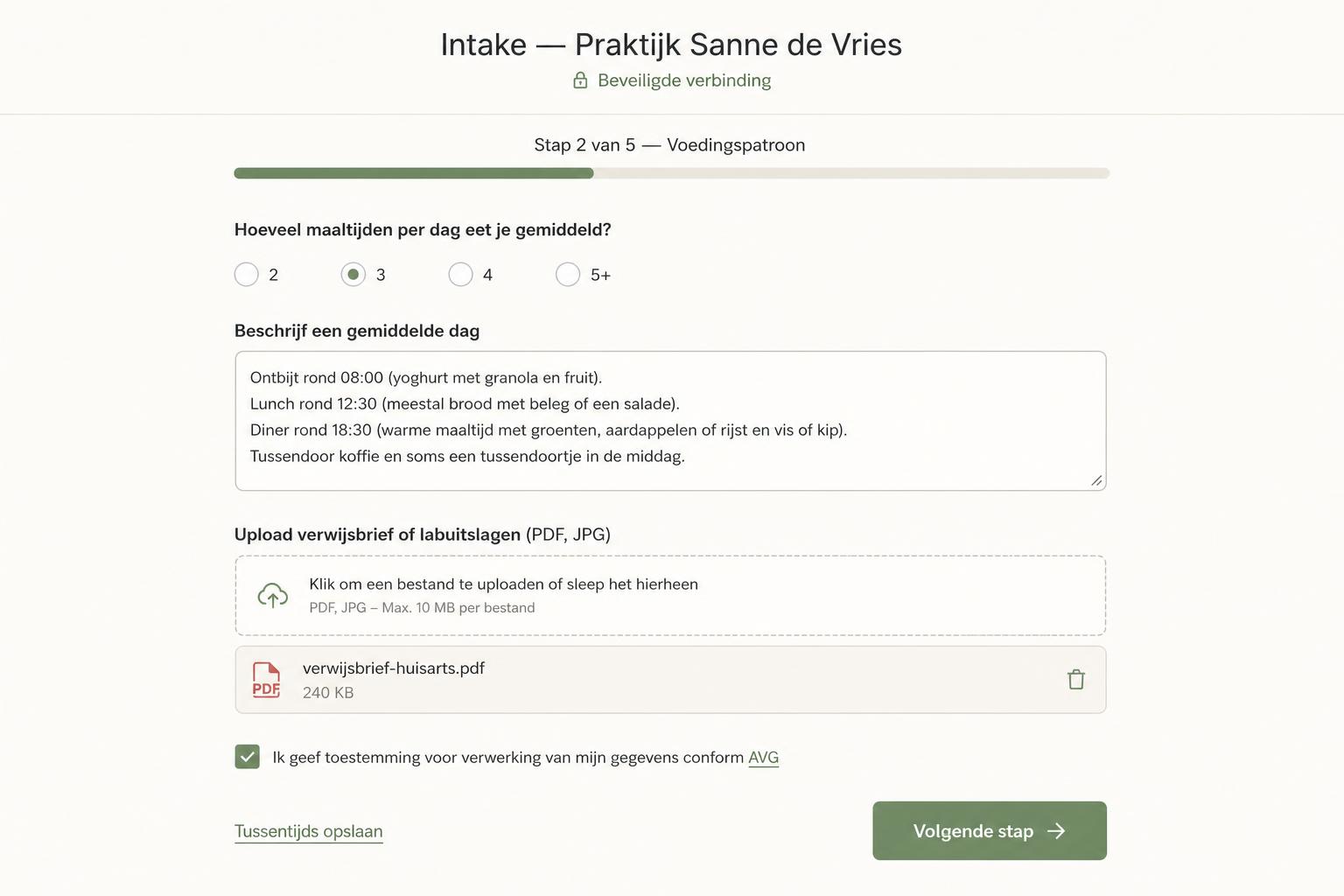 Een intake die je cliënt zelf afmaakt.